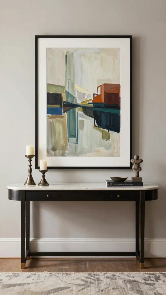 13 Entryway Table Decor Ideas for a Curated Beautiful First Impression - 3. Artful Arrangements 1
