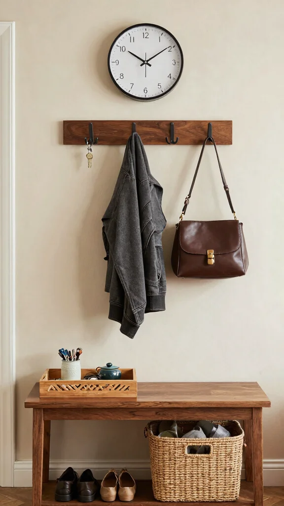 13 Entryway Table Decor Ideas for a Curated Beautiful First Impression - 4. Functional Accessories 1