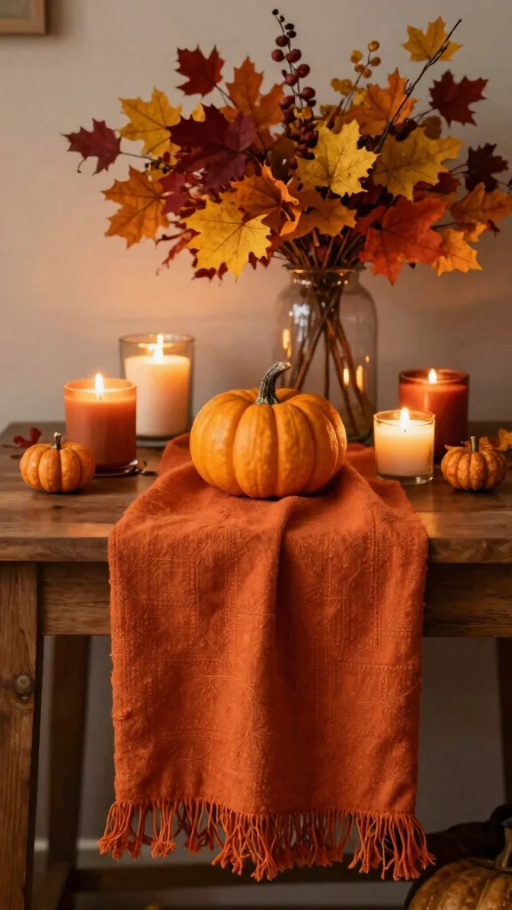 13 Entryway Table Decor Ideas for a Curated Beautiful First Impression - 6. Seasonal Touches 1