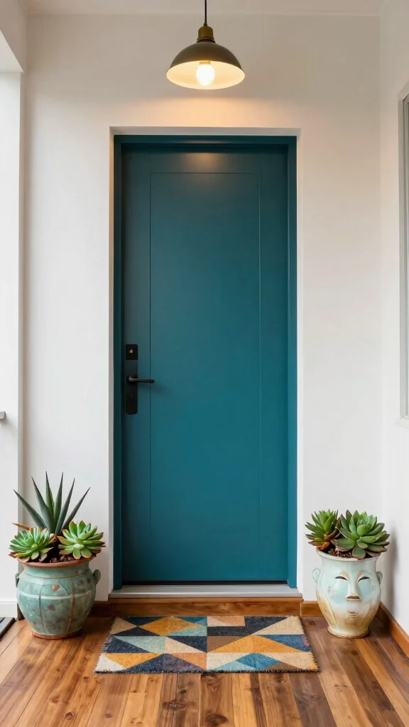 13 Front Entrance Entryway Exterior Ideas for a Stunning Curb Appeal - 4. Mid-Century Modern Flair 1