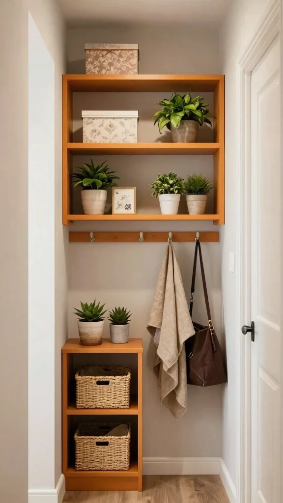 13 Hallway Coat and Shoe Storage Ideas for a Clutter-Free Entrance - 4. Built-In Shelving 1
