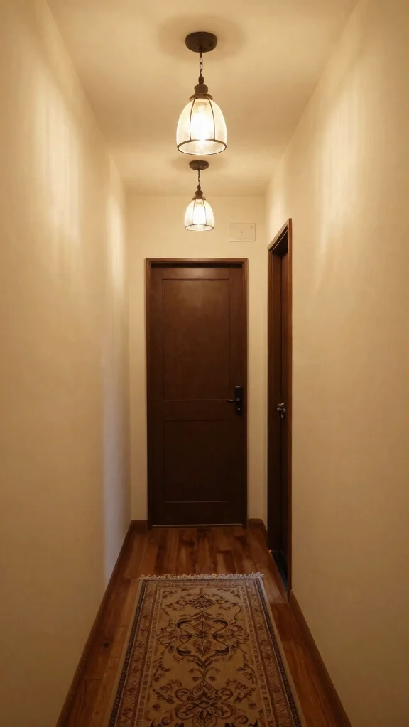 13 Hallway Entrance Interior Design Ideas for a Stylish First Impression - 4. Cozy Lighting Choices 1