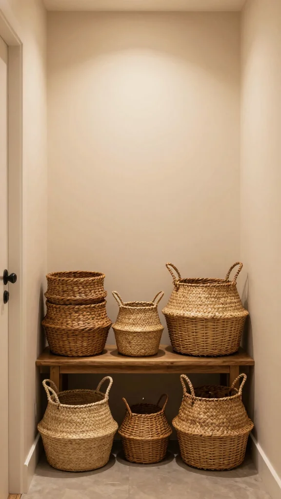 13 Hallway Shoe Storage Ideas for a Tidy Organized Entrance - 4. Baskets and Bins 1