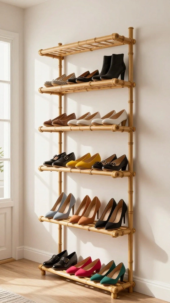 13 Hallway Shoe Storage Ideas for a Tidy Organized Entrance - 6. Wall-Mounted Shoe Racks 1