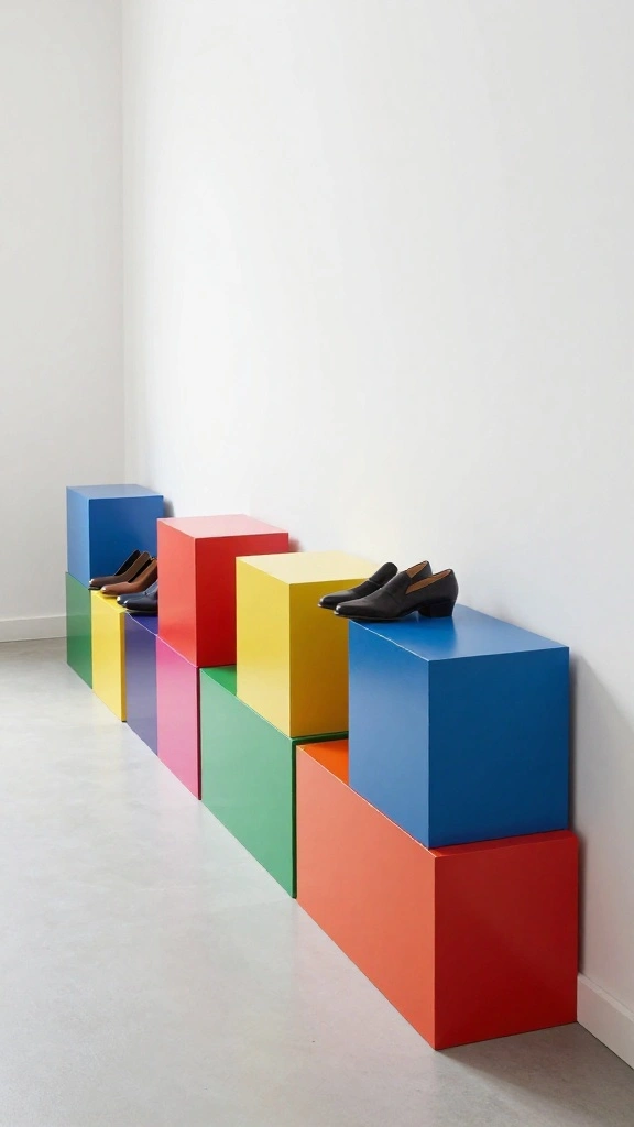 13 Hallway Shoe Storage Ideas for a Tidy Organized Entrance - 9. Shoe Cubes 1