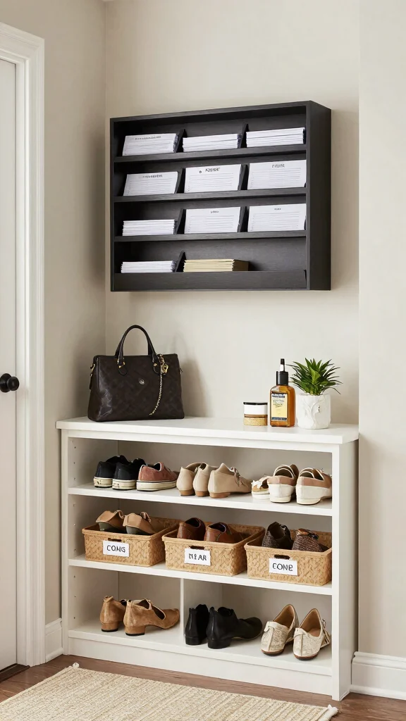 13 Small Entryway Ideas That Make a Tight Space Feel Stylish - 13. Smart Entryway Organization Solutions 1