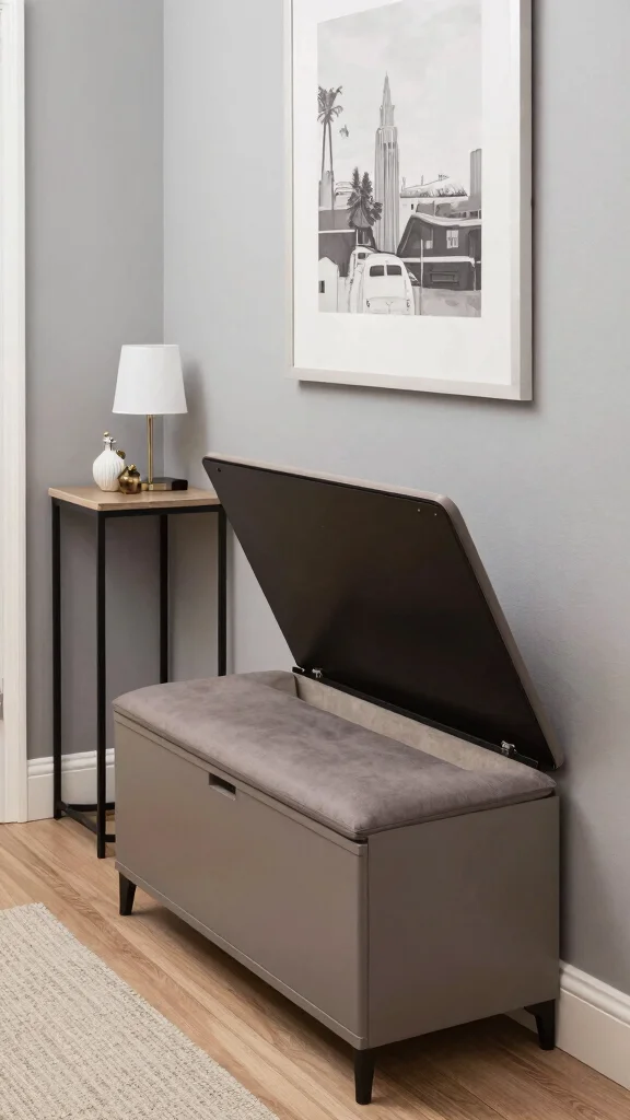 13 Small Entryway Ideas That Make a Tight Space Feel Stylish - 8. Multi-Functional Furniture 1