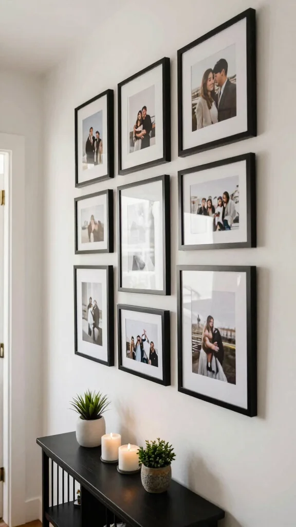 14 Hallway and Stairs Ideas for a Cohesive Beautiful Connected Space - 14. Personal Touch with Simple Artwork 1